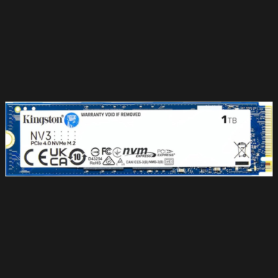 Kingston NV3 1TB PCIe Gen4x4 M.2 NVMe Internal SSD