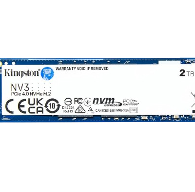 Kingston NV3 2TB PCIe Gen4x4 M.2 NVMe Internal SSD