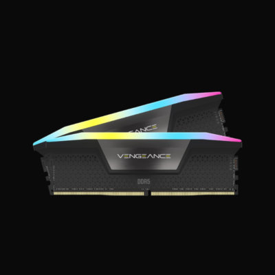 Corsair Vengeance RGB 32GB DDR5 5200MHz CL40 RAM (CMH32GX5M2B5200C40) – High-Speed RGB Performance Memory