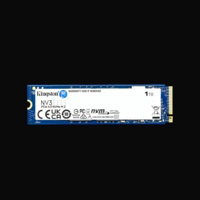 Kingston NV3 1TB PCIe Gen4x4 M.2 NVMe Internal SSD (SNV3S/1000G)