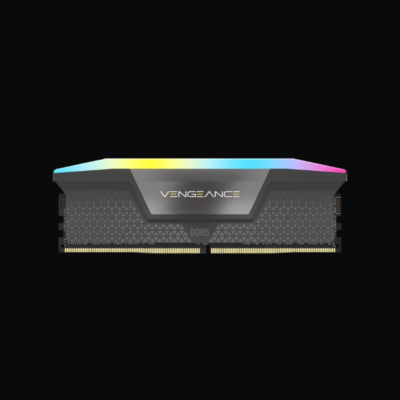 Corsair Vengeance RGB 16GB DDR5 5200MHz CL40 RAM (CMH16GX5M1B5200Z40) – High-Speed RGB Gaming Memory