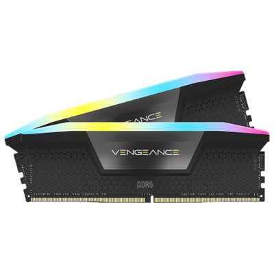Corsair Vengeance RGB 32GB (2x16GB) DDR5 6000MHz CL30 Desktop RAM Memory Kit Black - CMH32GX5M2B6000Z30K