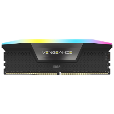 Corsair Vengeance RGB 64GB (2x32GB) DDR5 6000MHz CL30 Desktop RAM Memory Kit Black - CMH64GX5M2B6000Z30