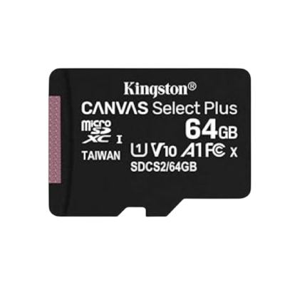 Kingston Canvas Select Plus 64GB microSD Card with Adapter (SDCS2/64GBIN)