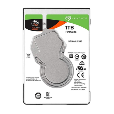 Seagate FireCuda 1TB 2.5-inch SATA 6Gb/s SSHD with Flash Boost for Gaming Laptops and PCs (ST1000LX015)