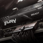 Kingston FURY Beast 16GB DDR4 RAM KF432C16BB1/16 installed in desktop motherboard for improved speed, multitasking, and system stability performance