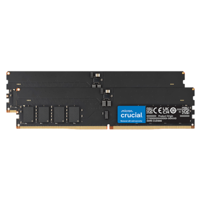 Crucial 128GB Kit (2x64GB) DDR5 Desktop RAM 6400MHz UDIMM Memory CT2K64G64C52CU5