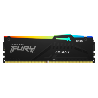 Kingston Fury Beast RGB DDR5 RAM: 16GB 6000MHz CL30 (KF560C30BBEA-16)