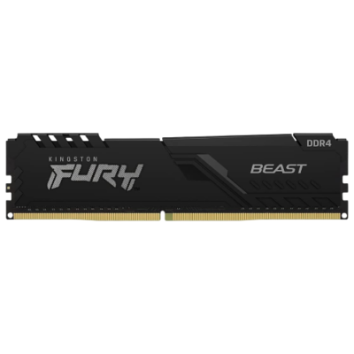 Kingston Fury Beast 8GB DDR4 3200MHz Desktop RAM (KF432C16BB/8WP) – CL16 High-Speed Gaming Memory
