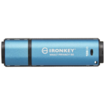 128GB Kingston IronKey Vault Privacy 50 USB 3.2 encrypted flash drive side view