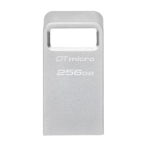 Kingston DTMC3G2 256GB DataTraveler Micro USB 3.2 Gen 1 Flash Drive with Metal Body Ultra-Compact Design for Fast Data Transfer