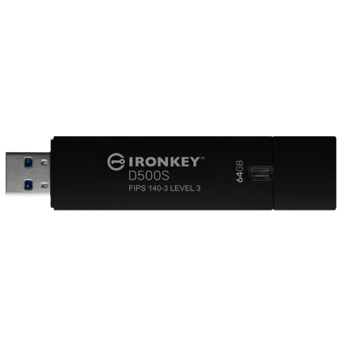 Kingston IronKey D500S 64GB IKD500S Hardware Encrypted USB Flash Drive for Secure Enterprise and Government Data Storage