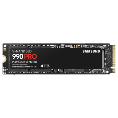 Samsung 990 PRO 4TB PCIe 4.0 NVMe M.2 Internal SSD (MZ-V9P4T0B)
