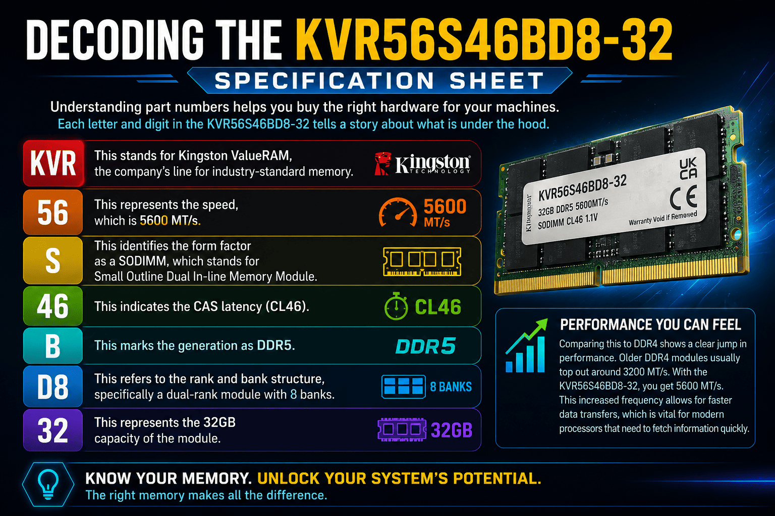 Decoding the KVR56S46BD8-32 StorageHub.in
