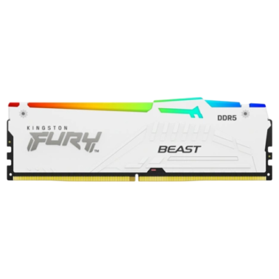 Kingston FURY Beast RGB 32GB DDR5 6000MHz Desktop RAM White (KF560C36BWEA-32)