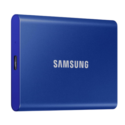 Samsung T7 1TB Portable External SSD Blue USB 3.2 Gen 2 Type-C High-Speed SSD (MU-PC1T0H)