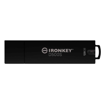 Kingston IronKey D500S 128GB Encrypted USB 3.2 Flash Drive | FIPS 140-3 Level 3 | IKD500S/128GB