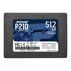 Patriot P210 512GB SATA III 2.5 Inch Internal SSD (P210S512G25)