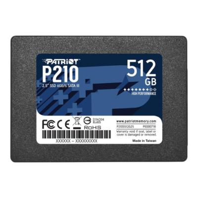Patriot P210 512GB SATA III 2.5 Inch Internal SSD (P210S512G25)