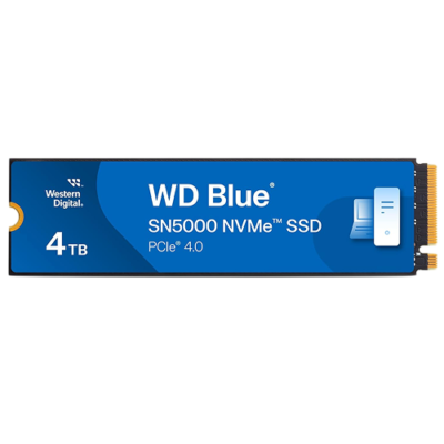 WD Blue SN5000 4TB NVMe SSD WDS400T4B0E PCIe Gen4 M.2 2280 internal solid state drive