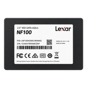 Lexar NF100 500GB 2.5-Inch SATA III Internal SSD (LNF100X500G) – 6Gb/s Solid State Drive