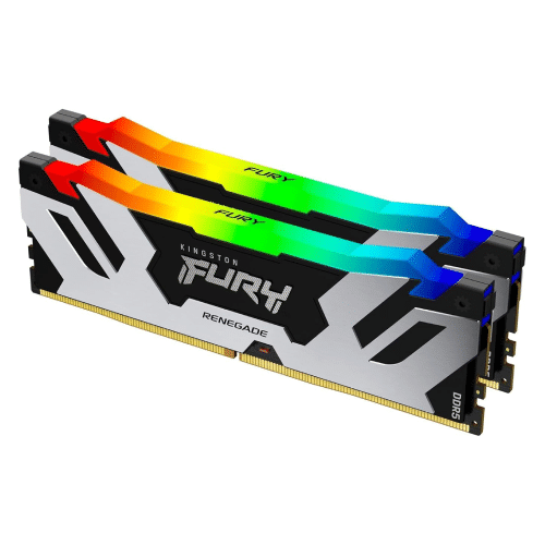 Kingston FURY Renegade RGB 32GB DDR5 7200MT/s RAM Kit (2x16GB) – KF572C38RSAK2-32, CL38, Intel XMP 3.0