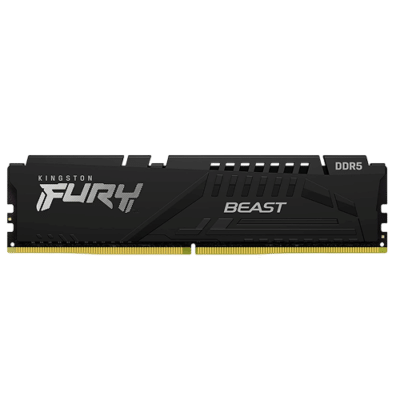 Kingston FURY Beast 64GB DDR5 5600MT/s Desktop RAM – KF556C36BBE-64, CL36, Black