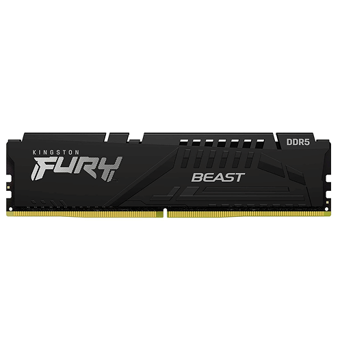 Kingston FURY Beast 64GB DDR5 5600MT/s Desktop RAM – KF556C36BBE-64, CL36, Black