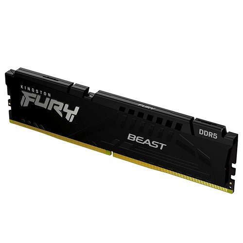 Kingston FURY Beast 64GB DDR5 5600MT/s Desktop RAM – KF556C36BBE-64, CL36, Black