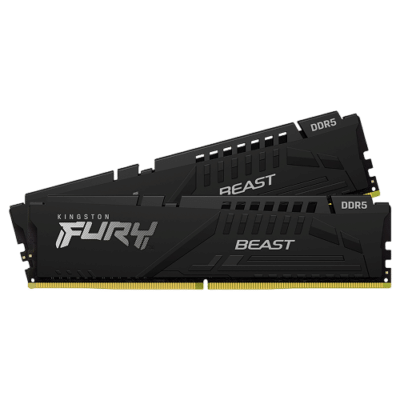 Kingston FURY Beast 64GB (2x32GB) DDR5 6000MT/s CL30 Desktop RAM Kit (KF560C30BBEK2-64)