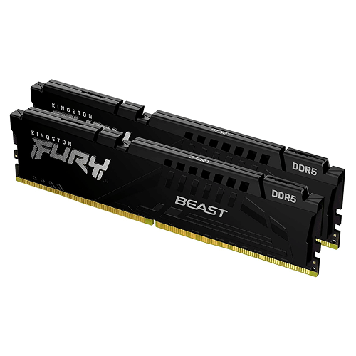 Kingston FURY Beast 64GB (2x32GB) DDR5 6000MT/s CL30 Desktop RAM Kit (KF560C30BBEK2-64)